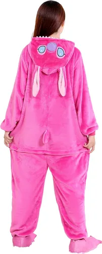 Vista 2 de SPPOTIM Pijama unisex para adultos, de franela, para cosplay, de animal, para niños, disfraz de Navidad, ropa de dormir para el hogar