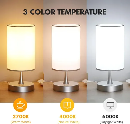 Vista 4 de Lámpara de terapia de luz Caromolly, luz de 10000 lux con control remoto, 3 temperaturas de color y 4 niveles de brillo y temporizador, lámpara
