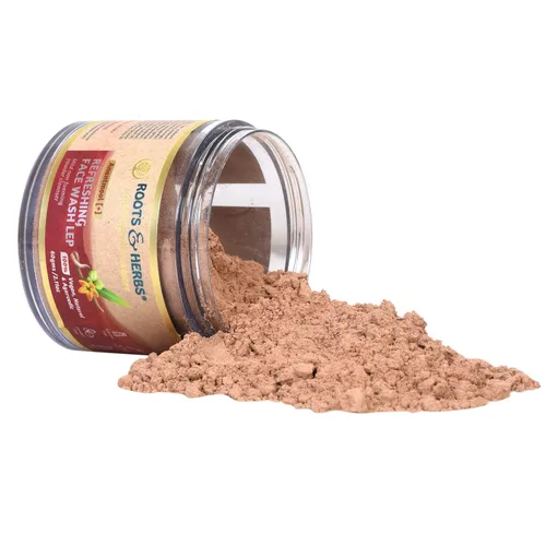 Vista 9 de ROOTS AND HERBS Lavado facial ayurvédico Lep Tratamiento natural 100% vegano Anantmool refrescante lavado facial limpiador facial no formante - 2.11
