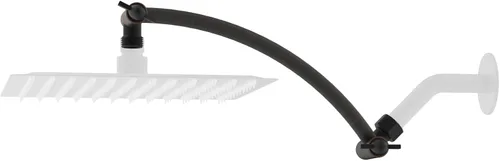 Vista 15 de Hibbent Brazo de Extensión para Cabezal de Ducha Totalmente Metálico de 10'', Latón Sólido Flexible Ajustable en Altura y Ángulo, Extensor de Brazo