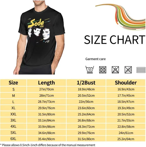 Vista 8 de Soda Music and Stereo - Camiseta de manga corta para hombre, diseño casual, cuello redondo, unisex, color negro