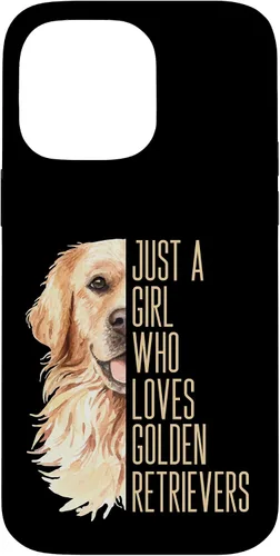 Vista 21 de Cute Golden Retriever - Just a Girl who Loves Goldens Case for iPhone 17