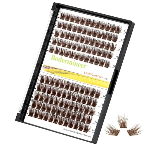 Vista 8 de Bodermincer 4 piezas Pinzas de Clúster de Pestañas para Injerto de Extensiones de Pestañas Postizas (4 piezas de Pinzas)