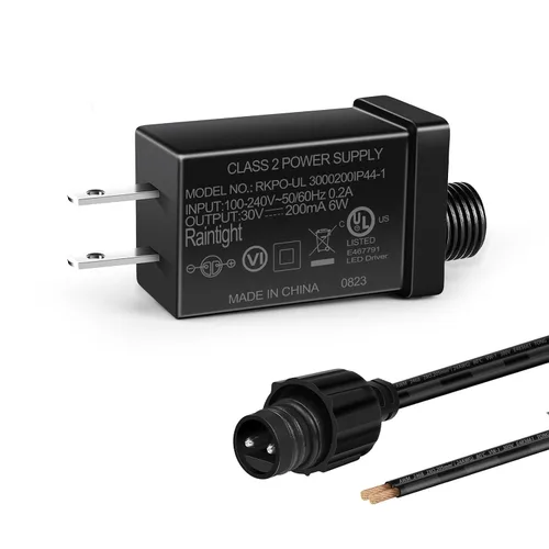 Vista 10 de Fuente de alimentación de clase 2 de 4.5 V, 2.7 W, 0.6 A, transformador de bajo voltaje de CA a CC, adaptador de corriente inflable IP44 para tiras