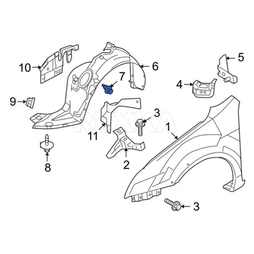 Vista 5 de Rexka Retenedor tipo empuje para Ford W712196-S300 Edge Escape F-150 GM 11589293 Buick Century, Lacrosse Regal, Cadillac, Chevrolet Equinox, Hummer