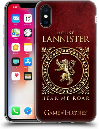 Vista 15 de Producto oficial de HBO Game of Thrones metálico Sigils Soft Gel Case para iPhone de Apple 7 Plus/8 PLUS, Lannister