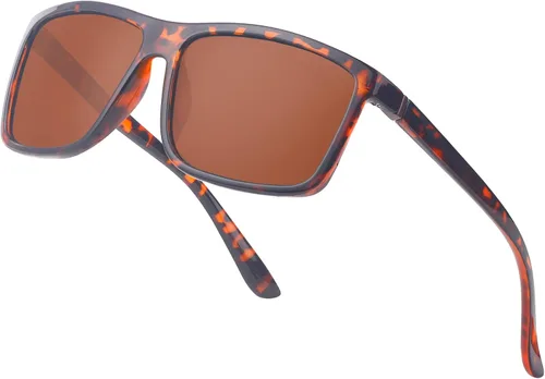 Vista 8 de Gafas de sol polarizadas deportivas para hombre, gafas de marco cuadrado NP1007