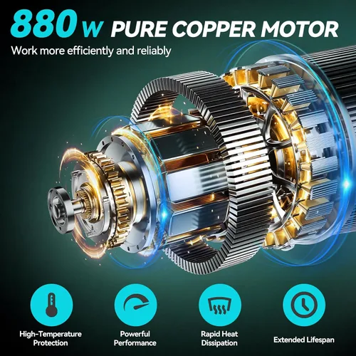 Vista 3 de Mini motosierra inalámbrica, portátil de 8 y 6 pulgadas, motosierra eléctrica portátil a batería, con 2 baterías y aceite automático, regalos
