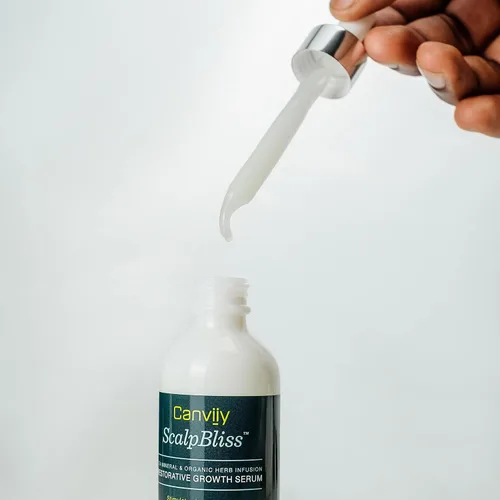 Vista 2 de Canviiy ScalpBliss Sea Mineral & Organic Herb - Suero restaurador de crecimiento infundido con hierbas orgánicas, estimula los folículos pilosos