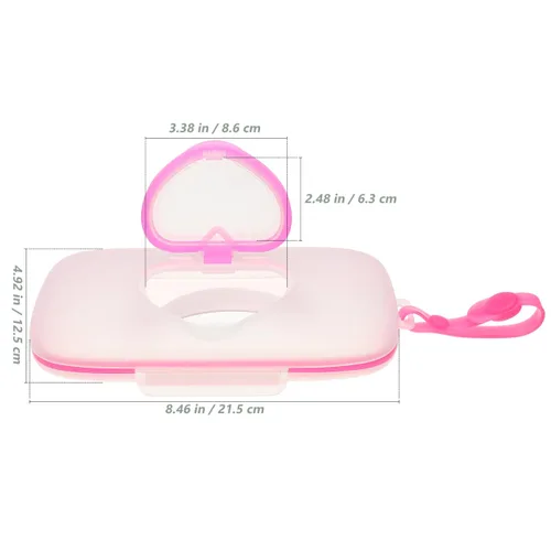 Vista 5 de Dispensador de toallitas para bebés para viajes, estuche de toallitas para pañales para automóviles, bolsa recargable portátil para exteriores
