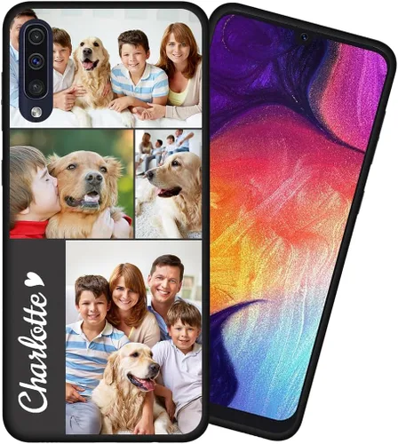 Vista 2 de Styletify Funda de teléfono personalizada para Galaxy A50/A50S/A30S, collages de múltiples imágenes, funda protectora a prueba de arañazos y caídas