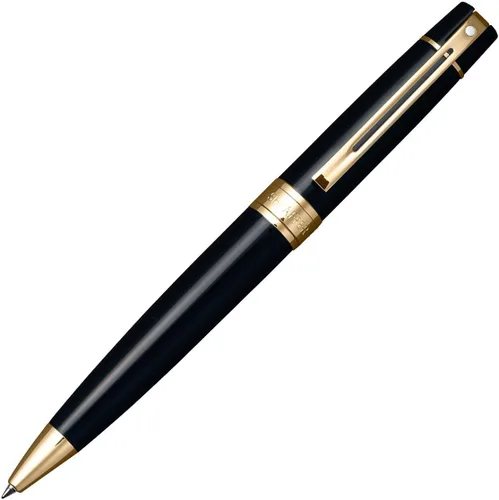 Vista 4 de Sheaffer Bolígrafo 300 negro con ribete dorado (9325-2)