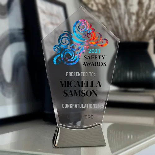 Vista 7 de Placa de vidrio personalizada de 9 1/4 pulgadas, placa personalizada como premios y trofeos, placas de vidrio para premios como jubilación