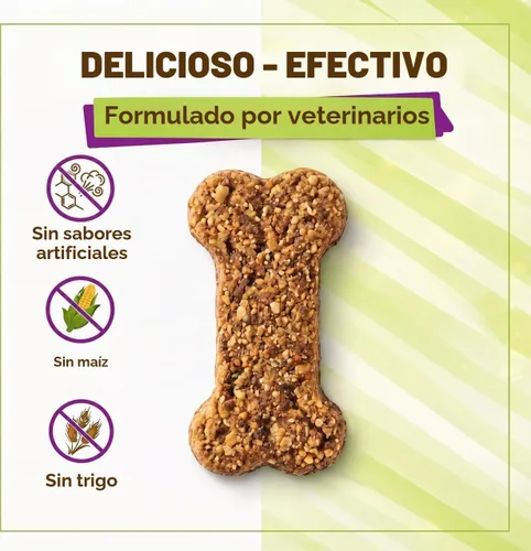 Vista 5 de Pet Naturals Allergy Plus Suplemento calmante para perros, masticable suave, sabor a pato, 60
