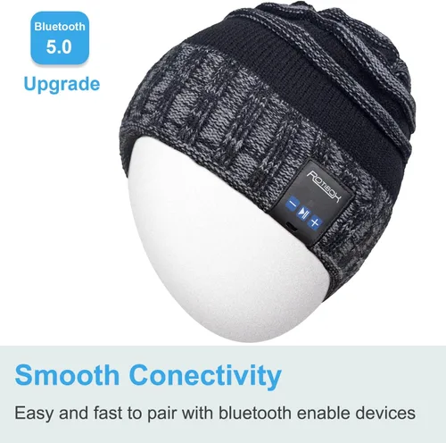 Vista 21 de Rotibox - Gorro inalámbrico con Bluetooth para deportes al aire libre, regalo de Navidad.