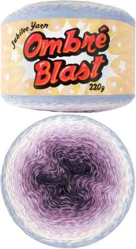 Vista 52 de JubileeYarn - Hilo Ombré Blast (7.76 oz/torta de algodón para bebé, 1 torta)