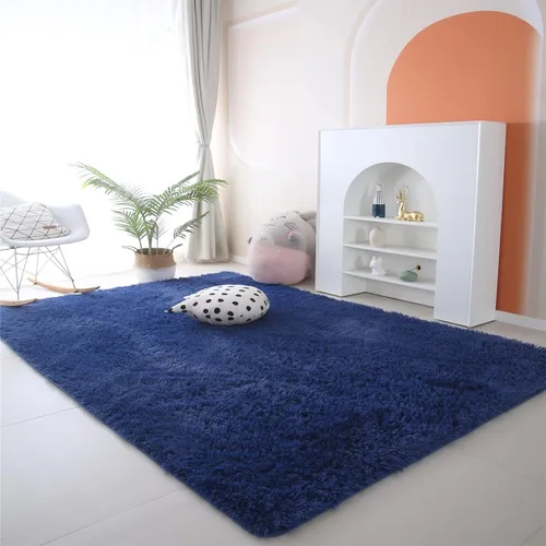 Vista 51 de Alfombra redonda beige para dormitorio: alfombra suave y esponjosa de 4 x 4 pies para sala de estar, alfombra redonda de felpa peluda
