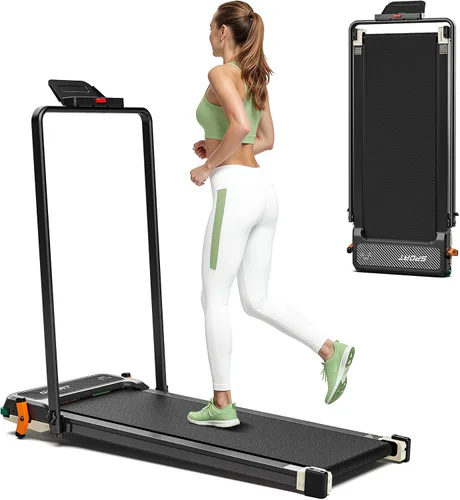 Vista 10 de Walking Pad, Dual-Sided Foot Massage Under Desk Treadmill for Home, 330Lbs Blanco