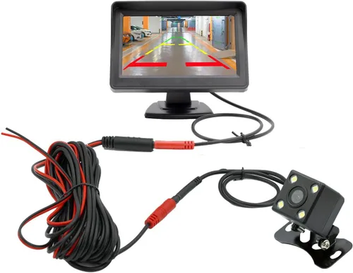 Vista 6 de 4.3 pulgadas TFT LCD coche monitor vehículo vista trasera reversa coche cámara LED aparcamiento sistema para coches, camiones, camionetas, SUV