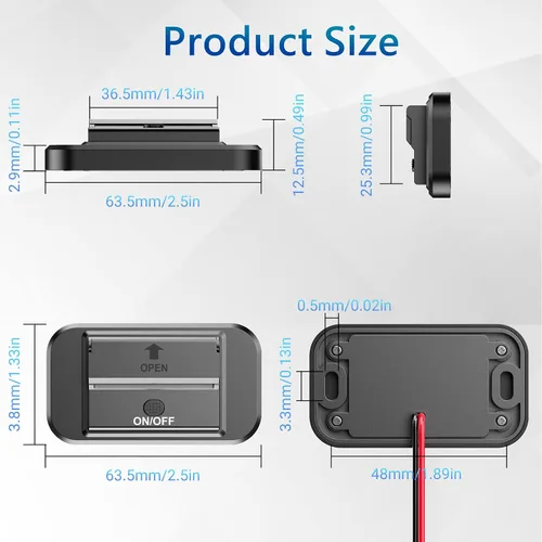 Vista 6 de Carga rápida dual 3.0, salida USB RV Qidoe Panel de montaje en pared de 12 voltios salida USB accesorios de coche con interruptor de alimentación