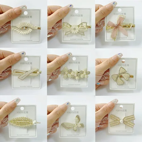 Vista 2 de QTMY 20 pinzas para el cabello para mujeres y niñas, regalo sorpresa, caja de joyería, accesorios de moda