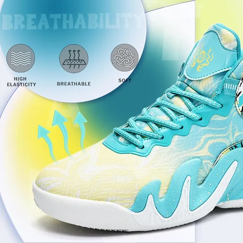 Vista 3 de CJSPORX Women Men Basketball Shoes Breathable Men Non Slip Outdoor Fashion Unisex Sneakers