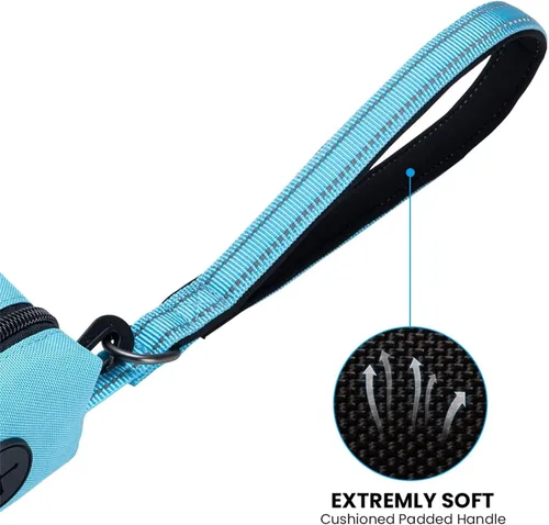 Vista 4 de EXCELLENT ELITE SPANKER Cuerda de tracción de nailon resistente y duradera para perros de 5 pies de largo 3/4 pulgadas de ancho con soporte