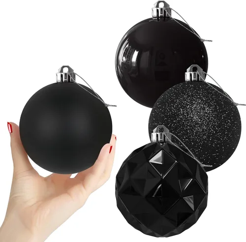 Vista 83 de Esferas pequeñas de Navidad de bronce y dorado de 1.6 pulgadas, adornos para decoración de árbol de Navidad, bolas colgantes inastillables