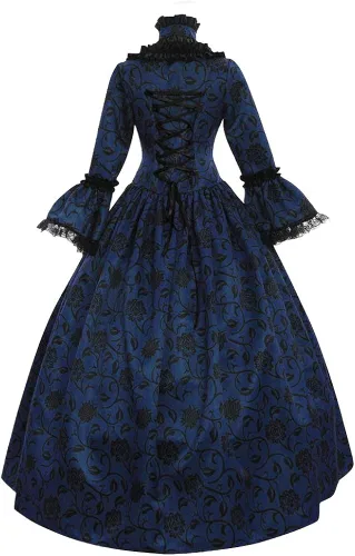 Vista 2 de Abaowedding Vestido victoriano rococó para mujer, disfraz de doncella de inspiración