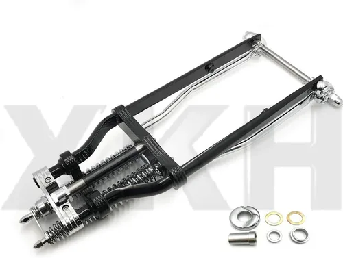 Vista 6 de SMT- Springer Front End -4" Bajo Negro Compatible con H-D Sportster bobber chopper [B07M95VTTF]