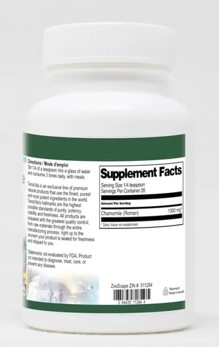 Vista 2 de TerraVita Manzanilla romana (Chamaemelum nobile) Flor Polvo (1 oz, ZIN: 511284) - Paquete de 3