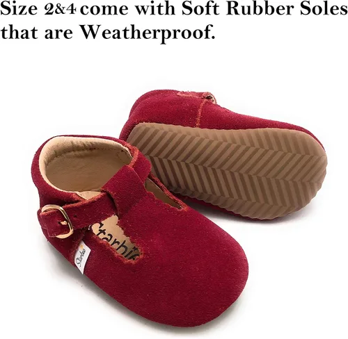 Vista 2 de Starbie Baby Mary Janes, más de 12 colores, zapatos de bebé, Mary Janes para niño, zapatos de barra en T para bebé, zapatos de plataforma para niños