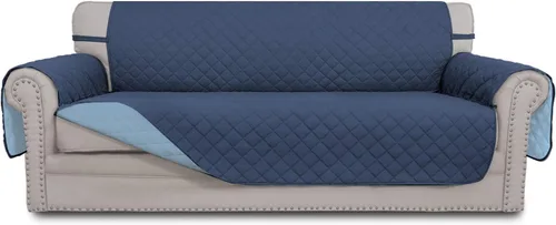 Vista 227 de Easy-Going - Funda reversible para sofá, resistente al agua, con varillas de espuma y correas elásticas, protector de muebles para mascotas y perros