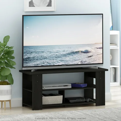 Vista 44 de Furinno 11191BK THE Centro de Entretenimiento Soporte para TV, Negro
