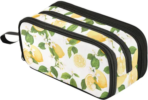 Vista 35 de Fustylead Alice - Estuche de ajedrez para lápices con cremallera, bolsa de maquillaje, bolsa de cosméticos, bolsa de viaje multiusos, caja