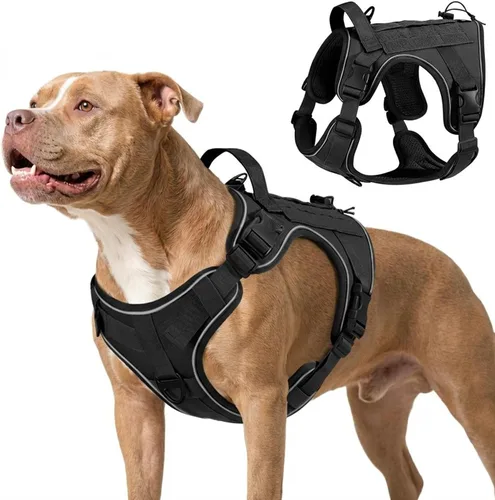 Vista 39 de VavoPaw cinturón de seguridad para perro, arnés de coche con hebilla ajustable para perro, cinturón de seguridad de nailon para mascotas, resistente