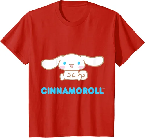 Vista 4 de Cinnamoroll Character Front and Back T-Shirt S Negro