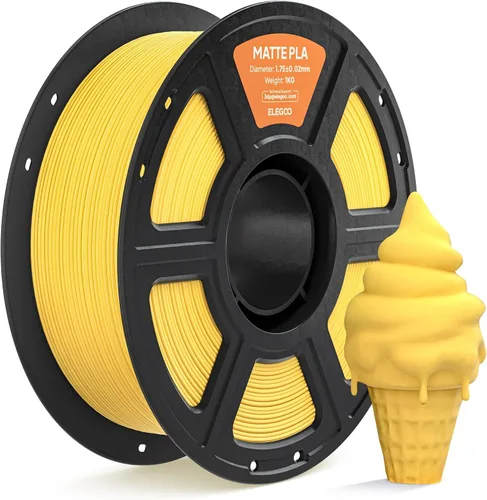 Vista 18 de ELEGOO Filamento de ácido poliláctico (PLA) mate 1.75mm Beige 1KG, filamento de impresora 3D de alta precisión, carrete de 1kg (2.2lbs) Compatible