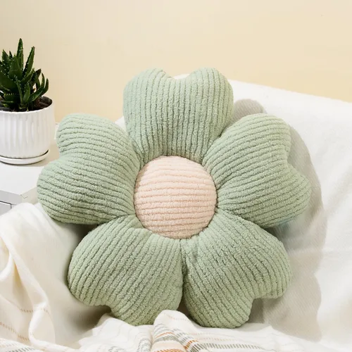 Vista 15 de Sioloc Almohada Decorativa de Flores, Lindo Cojín de Asiento de Suelo con Margaritas, Almohadas Decorativas Divertidas y Estéticas para Cama Sofá