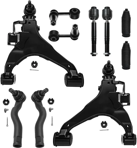 Vista 474 de Detroit Axle - Kit de suspensión frontal de 10 piezas para Dodge Avenger 2008-2014, Chrysler Sebring 2007-2010, 2 brazos de control inferiores, 2
