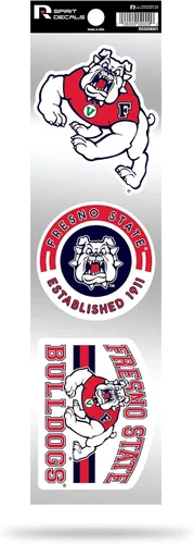 Vista 158 de NCAA - Juego de calcomanías retro Spirit de 3 piezas