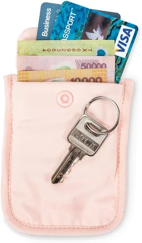 Vista 5 de Pacsafe Coversafe S25 - Funda para brasier secreto antirrobo, Rosa (Orchid Pink), Cartera de viaje