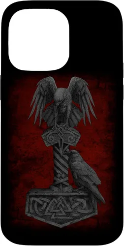 Vista 21 de Funda para iPhone 17 de Mjolnir Odín de la mitología vikinga nórdica de Thor