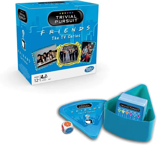 Vista 3 de Hasbro Gaming Trivial Pursuit: Friends The TV Series Edition Juego de fiesta; 600 preguntas de trivia para preadolescentes y adolescentes de 12 años
