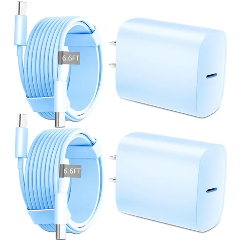 Vista 25 de Cargador para iPhone 16 15 Pro Max de carga rápida, bloque de carga USB C de 20 W para iPhone 16 15 con cable de carga tipo C de 3 metros