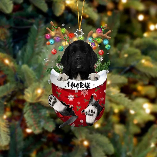Vista 26 de Adorno de Navidad personalizado para perro Airedale Terrier en bolsillo de nieve, adorno para árbol de Navidad, idea de regalo para amantes