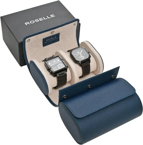 Vista 22 de ROSELLE Funda de reloj individual para hombre y mujer - Estuche de viaje Negro-1