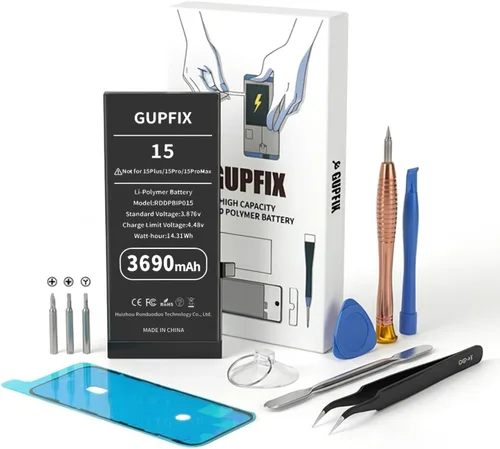 Vista 15 de Batería GUPFIX para iPhone 12/12Pro sin advertencia de pieza desconocida emergente No Unknown Part Info High Real Capacity Long Last Time Wireless