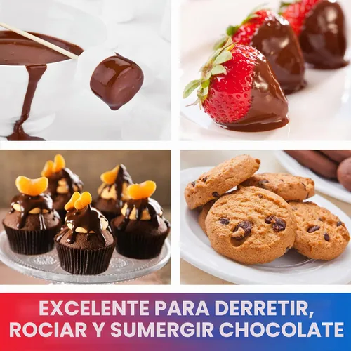 Vista 4 de Total Chef Chocolatiere - Derretidor eléctrico con kit de accesorios de 32 piezas para derretir chocolate y dulces, 8.8 oz (250 g), olla de fondue