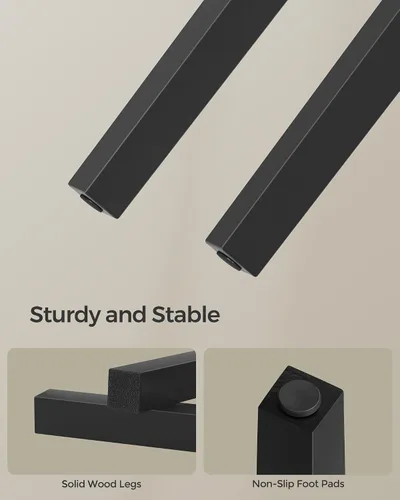 Vista 9 de SONGMICS Taburete ajustable de madera para piano con almacenamiento de partituras negro ULPB57H